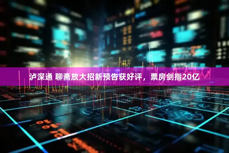 泸深通 聊斋放大招新预告获好评，票房剑指20亿