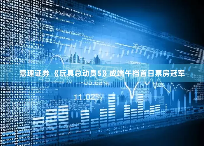 嘉理证券 《玩具总动员5》成端午档首日票房冠军
